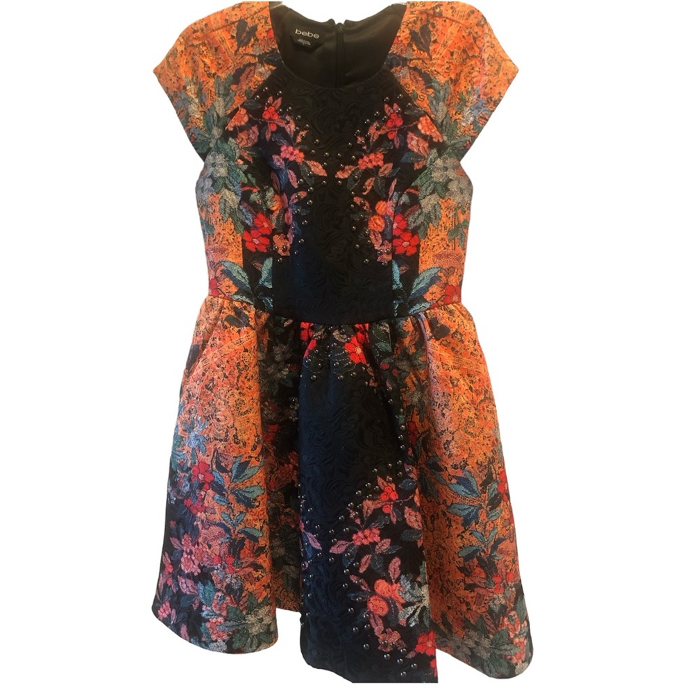 Bebe Jacquard Mini Dress